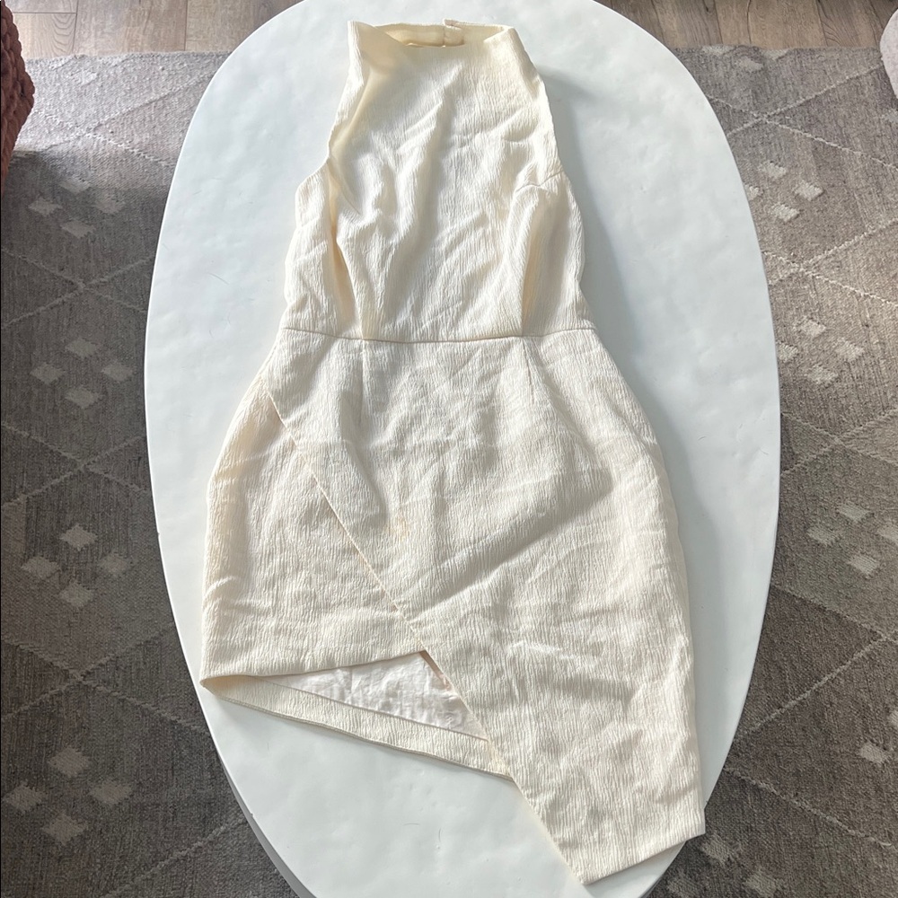 ELLIAT x Free People Keilani Halter Goddess Style Minimalist Dress Ivory M - Picture 4 of 11